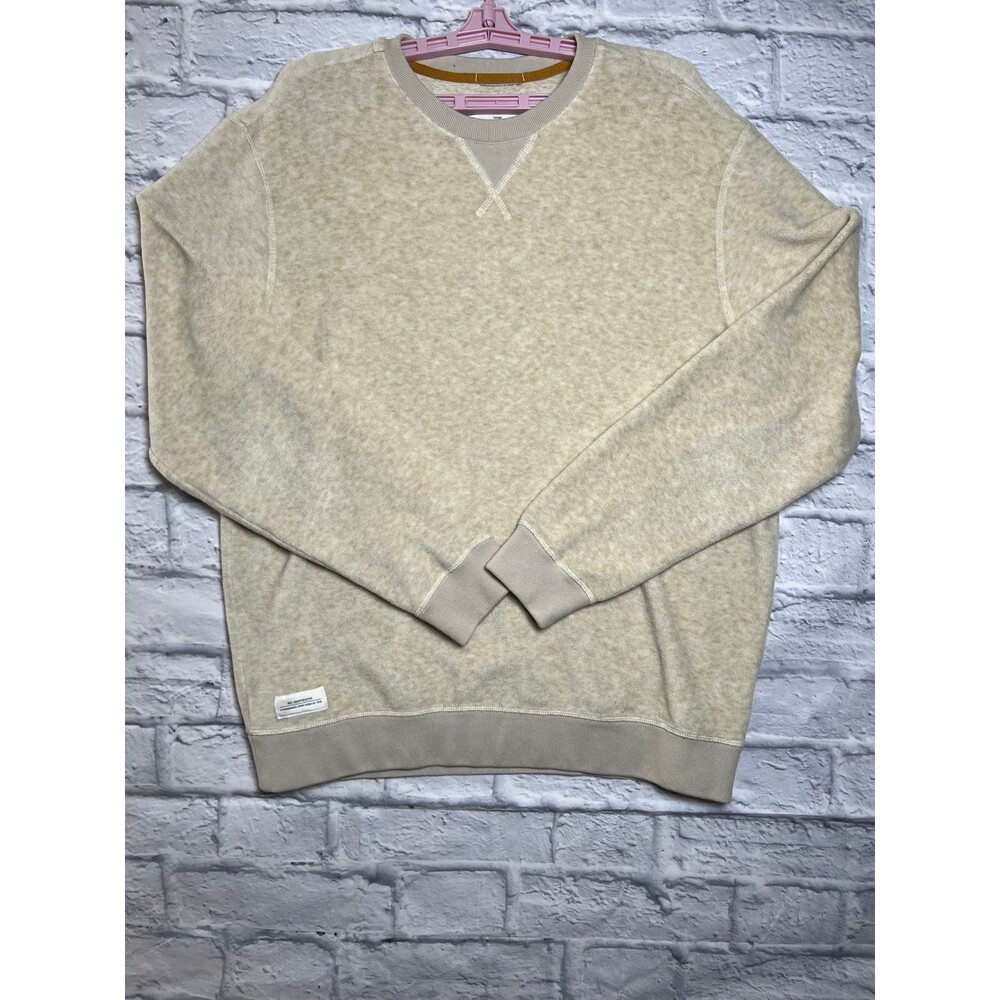 REI Men's Norseland Fleece Crew Sweatshirt Porcini Heather Gorpcore Outdoor SZ L
